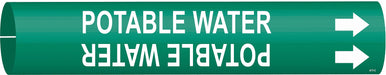 Pipe Marker Potable Water 2 in H 2 in W