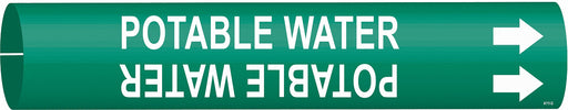 Pipe Marker Potable Water 2 13/16in H