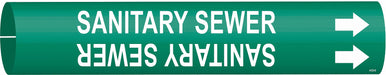 Pipe Marker Sanitary Sewer 2 13/16in H