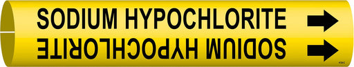 Pipe Mrkr Sdium Hypochlorite 2in H 2in W