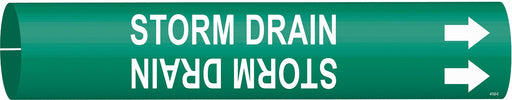 Pipe Marker Storm Drain 2 in H 2 in W