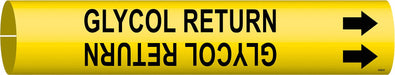 Pipe Marker Glycol Return 2 13/16in H