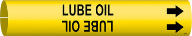 Pipe Marker Lube Oil 2 in H 2 in W