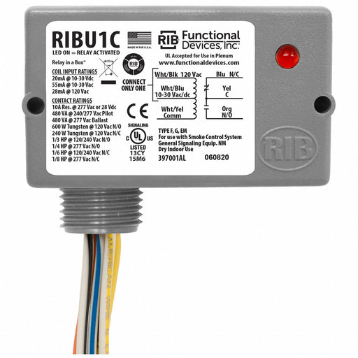 EnclosedPre-Wired Relay 120VAC SPDT 10A