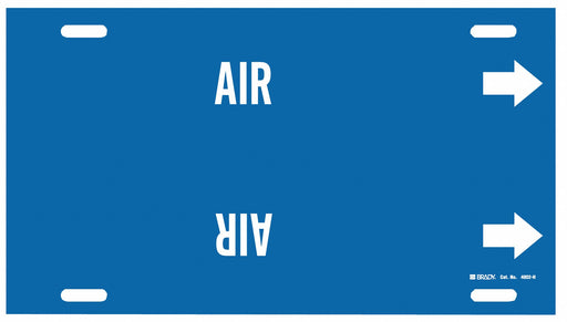 Pipe Marker Air 10 in H 32 in W