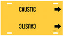 Pipe Marker Caustic 10 in H 32 in W