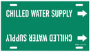 Pipe Marker Chilled Water Supply 10in H
