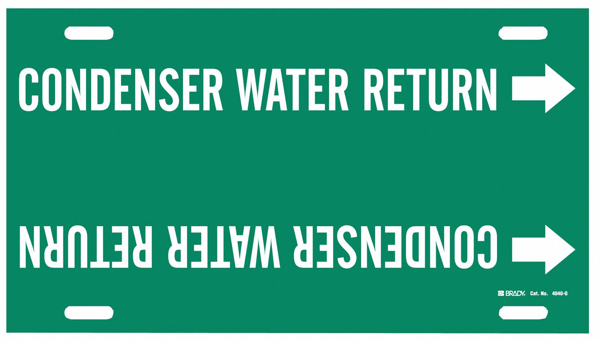 Pipe Markr Condenser Water Return 10in H