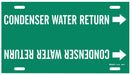 Pipe Markr Condenser Water Return 10in H