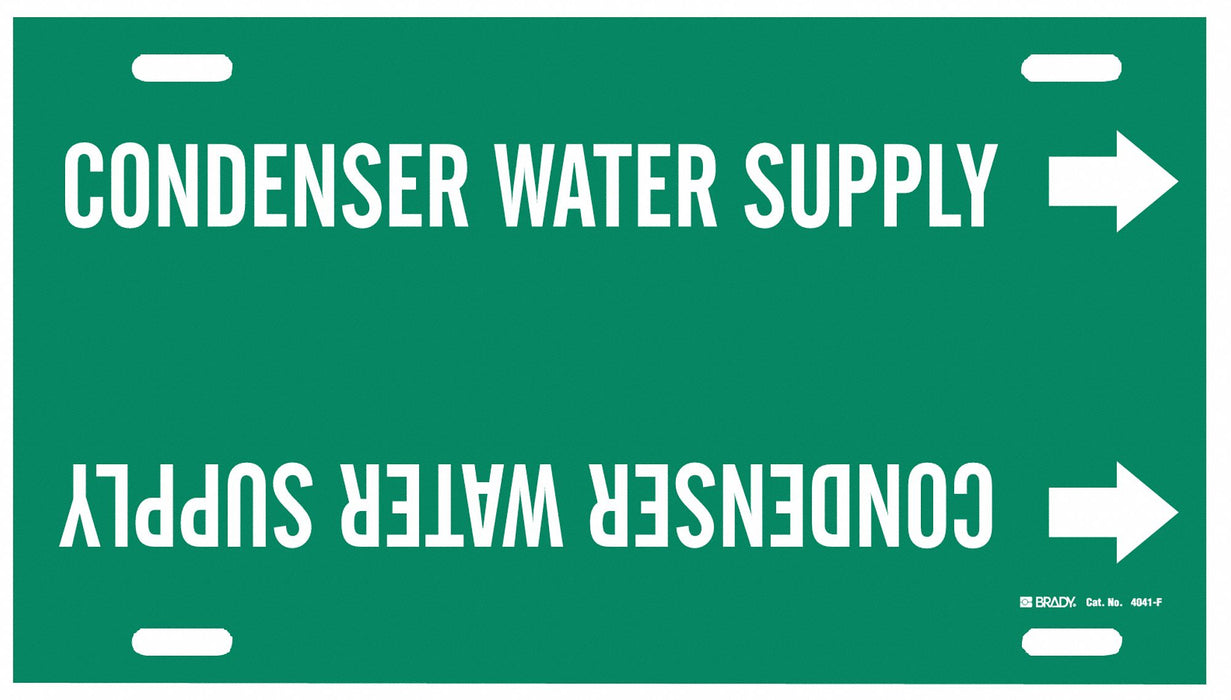 Pipe Marker Condenser Water Supply 8in H