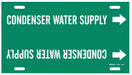 Pipe Marker Condenser Water Supply 8in H