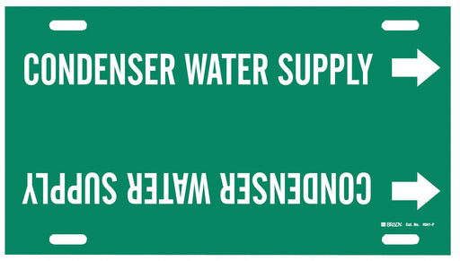 Pipe Marker Condenser Water Supply 8in H