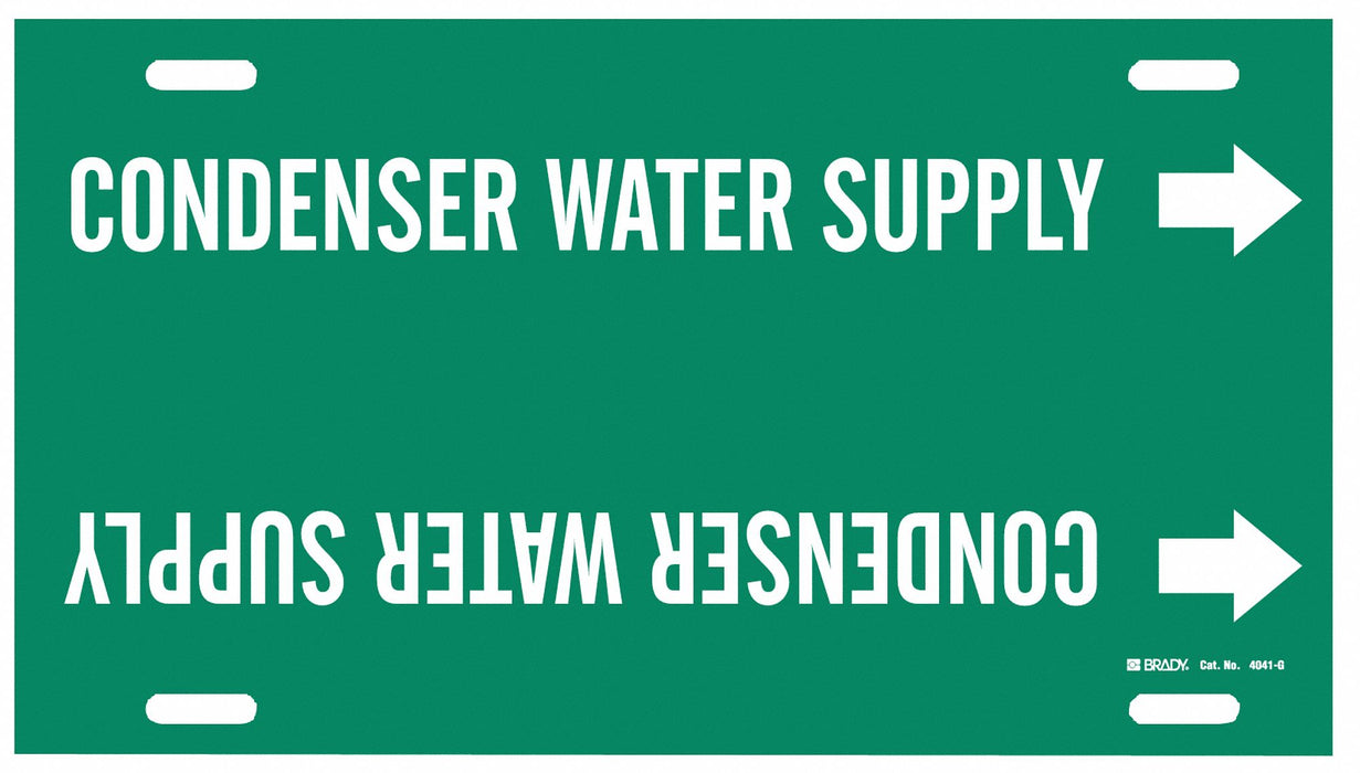 Pipe Markr Condenser Water Supply 10in H