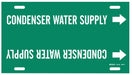 Pipe Markr Condenser Water Supply 10in H