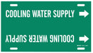 Pipe Marker Cooling Water Supply 10in H