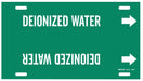 Pipe Marker Deionized Water 8in H 16in W
