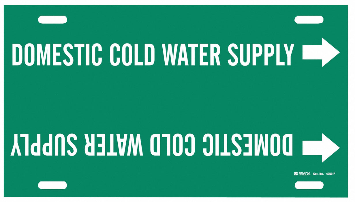 Pipe Marker Domestic Cold Water Supply