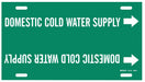 Pipe Marker Domestic Cold Water Supply