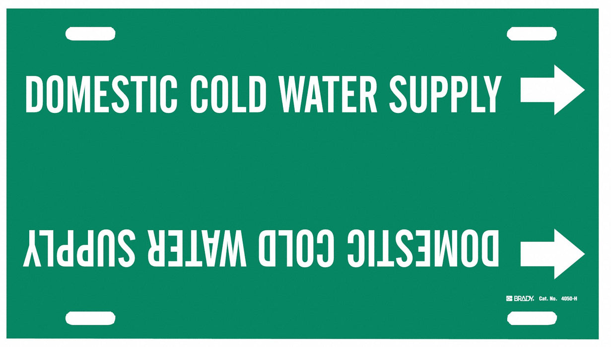 Pipe Marker Domestic Cold Water Supply