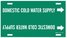 Pipe Marker Domestic Cold Water Supply