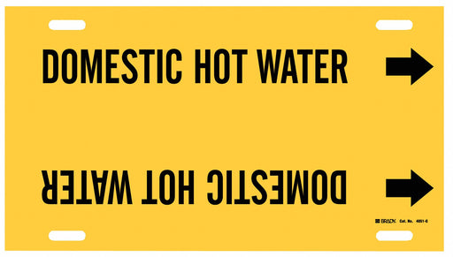 Pipe Mrkr Domestc Hot Watr 10in H 24in W