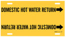 Pipe Mrkr Domestic Hot Watr Return 8in H