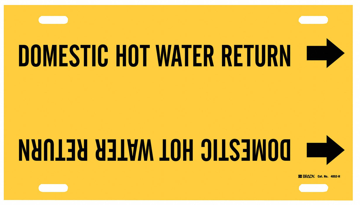Pipe Marker Domestic Hot Water Return