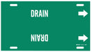 Pipe Marker Drain 8 in H 16 in W