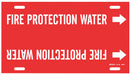 Pipe Marker Fire Protection Water 10in H