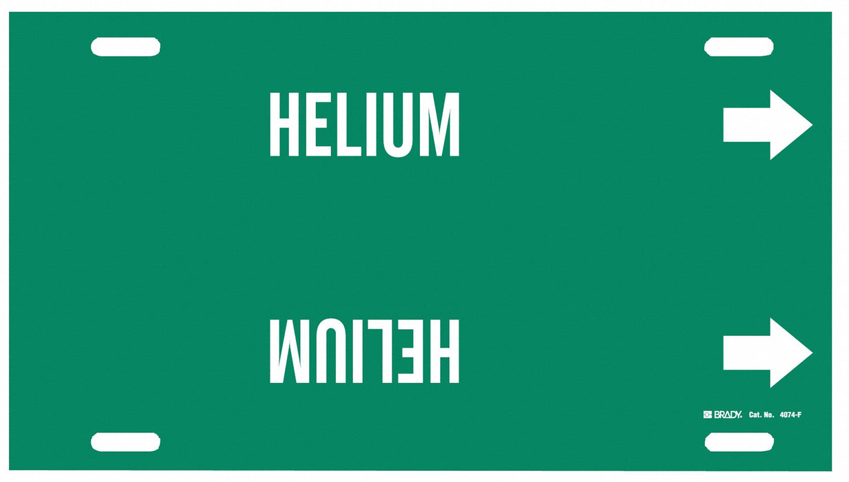 Pipe Marker Helium 8 in H 16 in W