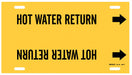 Pipe Mrkr Hot Water Return 10in H 24in W