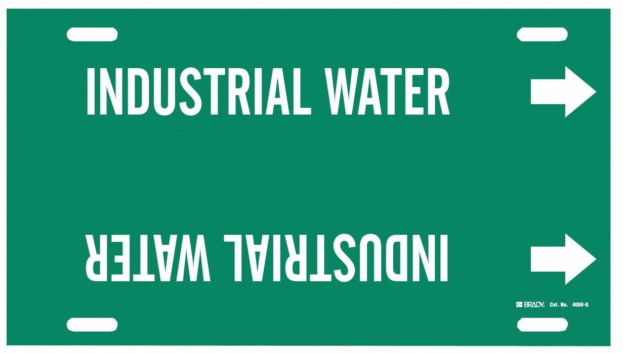 Pipe Mrkr Industrial Water 10in H 24in W