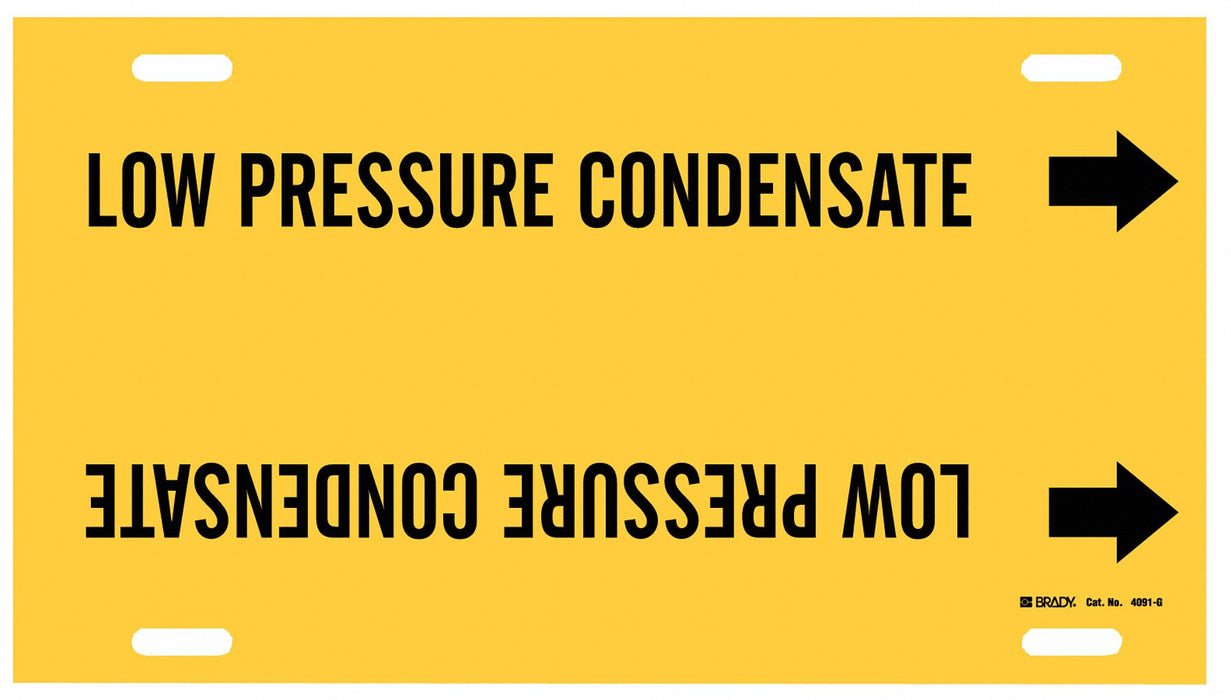 Pipe Mrkr Low Pressure Condensate 10in H