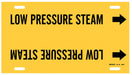 Pipe Mrkr Low Prssure Steam 8in H 16in W