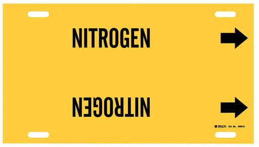 Pipe Marker Nitrogen 10 in H 24 in W