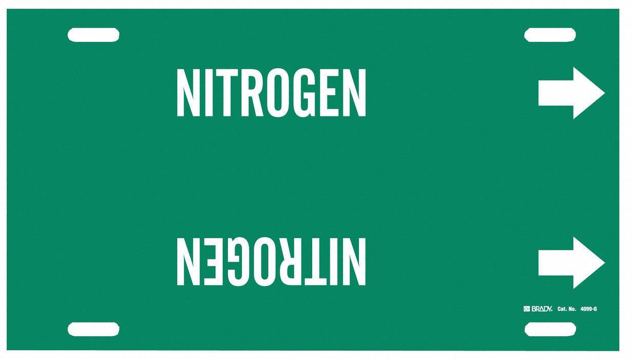 Pipe Marker Nitrogen 10 in H 24 in W