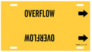 Pipe Marker Overflow 10 in H 32 in W