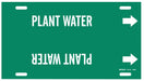 Pipe Marker Plant Water 10 in H 32 in W