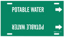 Pipe Marker Potable Water 10in H 24in W