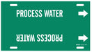 Pipe Marker Process Water 8 in H 16 in W
