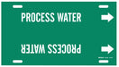 Pipe Marker Process Water 10in H 32in W