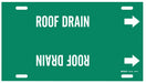 Pipe Marker Roof Drain 10 in H 32 in W