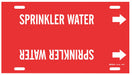 Pipe Marker Sprinkler Water 8in H 16in W