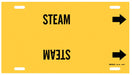 Pipe Marker Steam 10 in H 32 in W