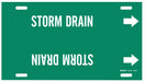 Pipe Marker Storm Drain 10 in H 24 in W