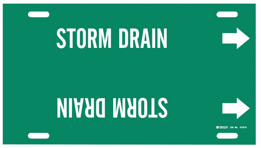 Pipe Marker Storm Drain 10 in H 32 in W