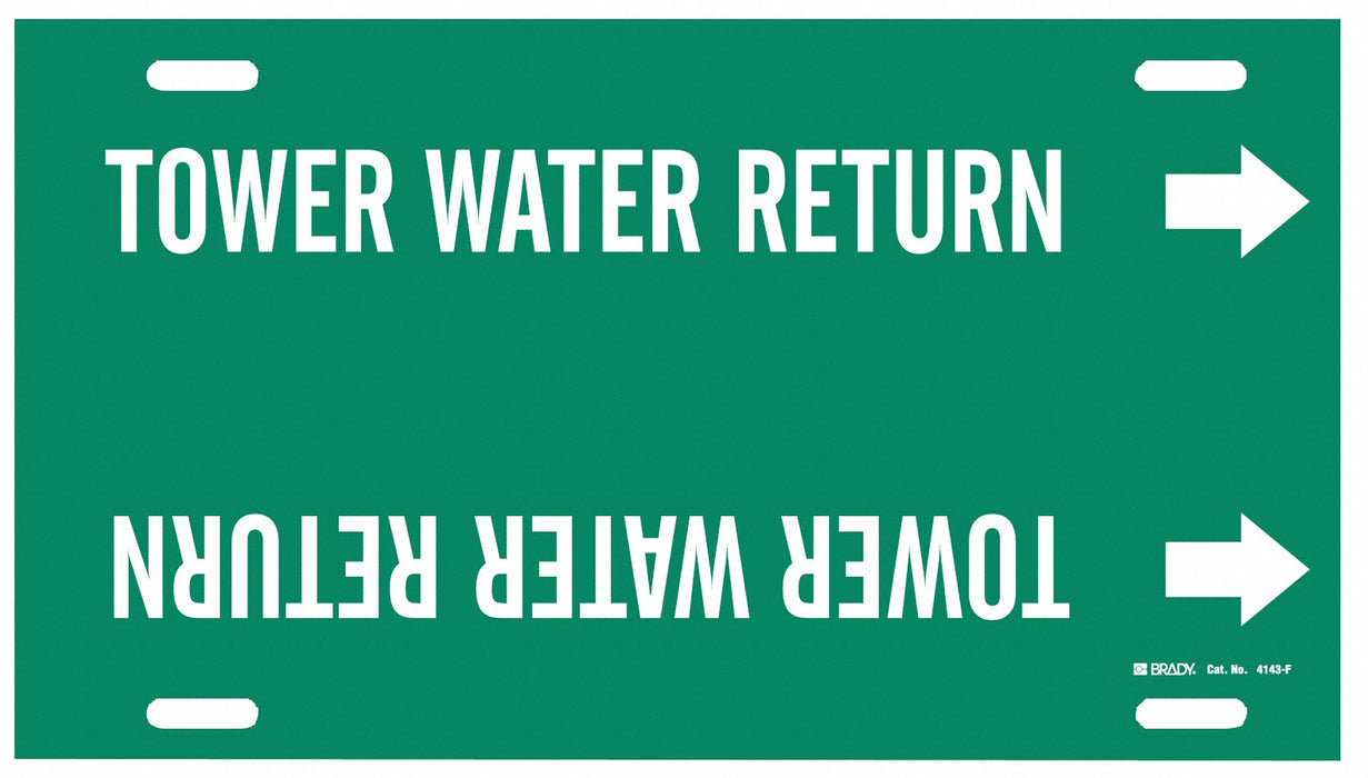 Pipe Mrkr Tower Watr Return 8in H 16in W
