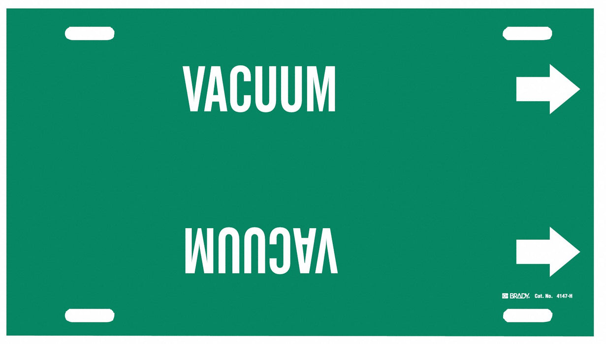 Pipe Marker Vacuum 10 in H 32 in W