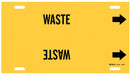 Pipe Marker Waste 10 in H 32 in W