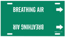 Pipe Marker Breathing Air 10in H 24in W